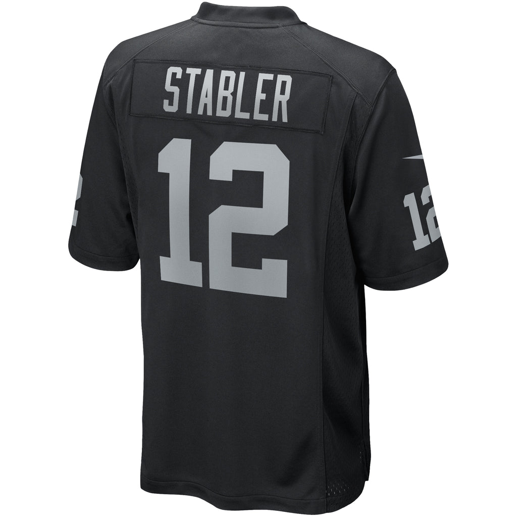 Ken Stabler Las Vegas Raiders Game Retired Player Jersey - Black