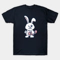 Rabbit Holding Skateboard T-Shirt