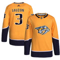 Jeremy Lauzon Nashville Predators Home Primegreen Authentic Pro Jersey - Gold