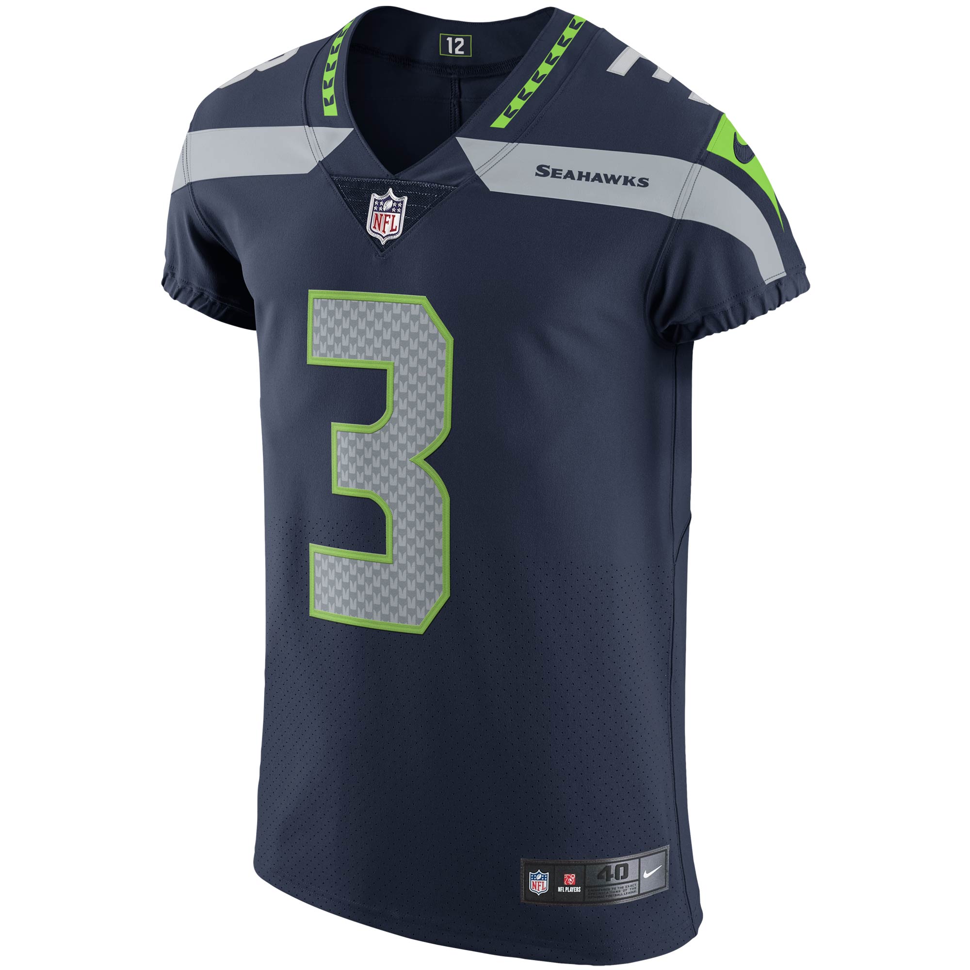 Russell Wilson Seattle Seahawks Vapor Elite Player Jersey - College Navy