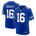 Tyler Lockett Seattle Seahawks Throwback Player Game Jersey - Royal