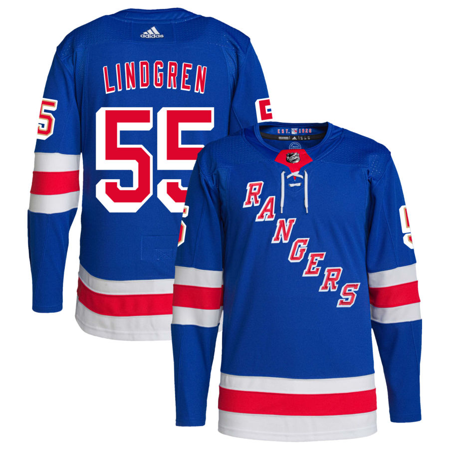Ryan Lindgren New York Rangers Home Primegreen Authentic Pro Jersey - Royal