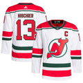 Nico Hischier New Jersey Devils 2022/23 Heritage Primegreen Authentic Pro Jersey - White