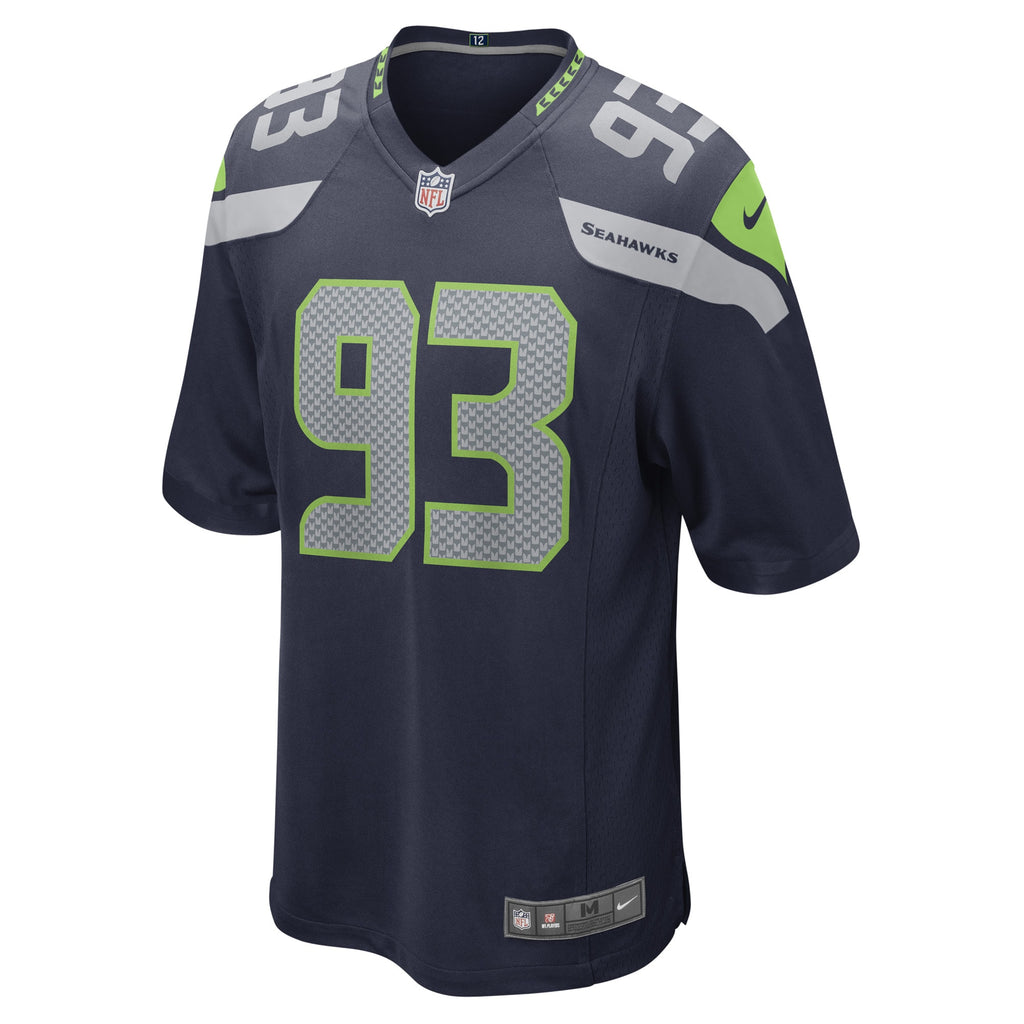 Shelby Harris Seattle Seahawks Game Player Jersey - College Navy