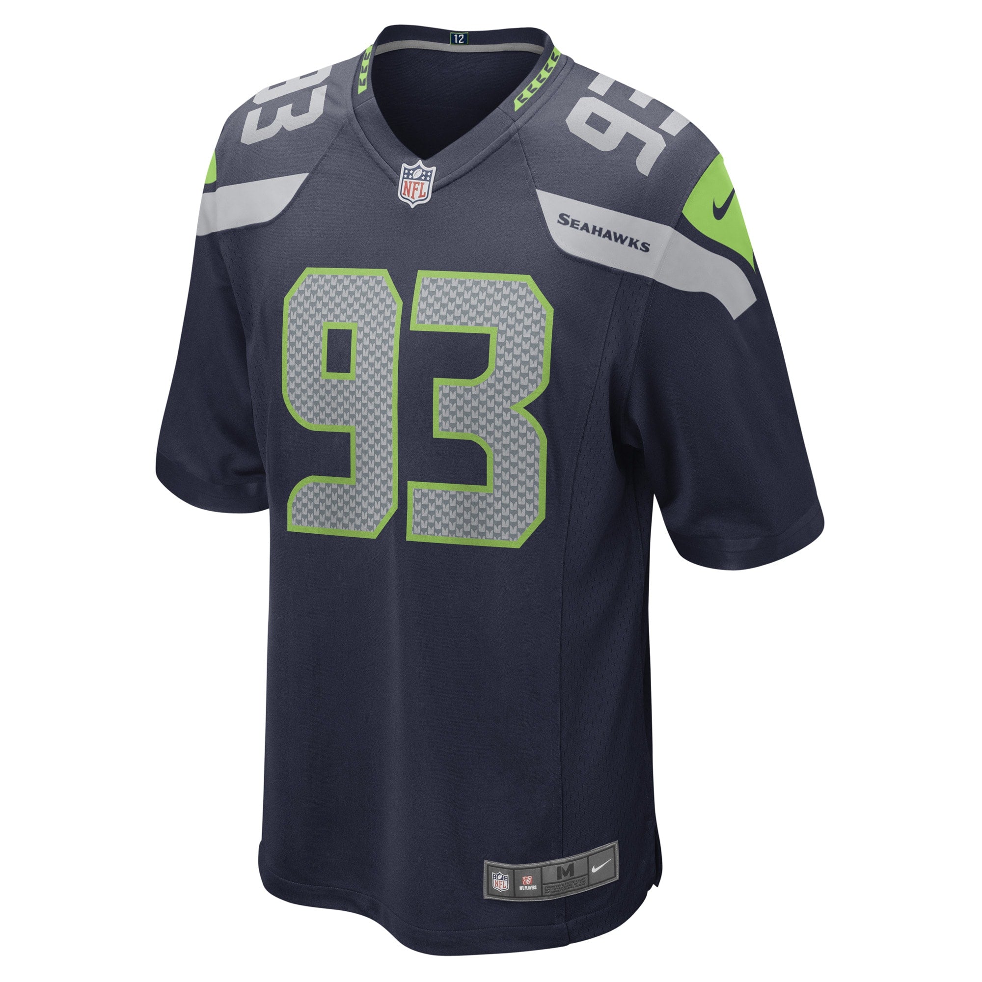 Shelby Harris Seattle Seahawks Game Player Jersey - College Navy