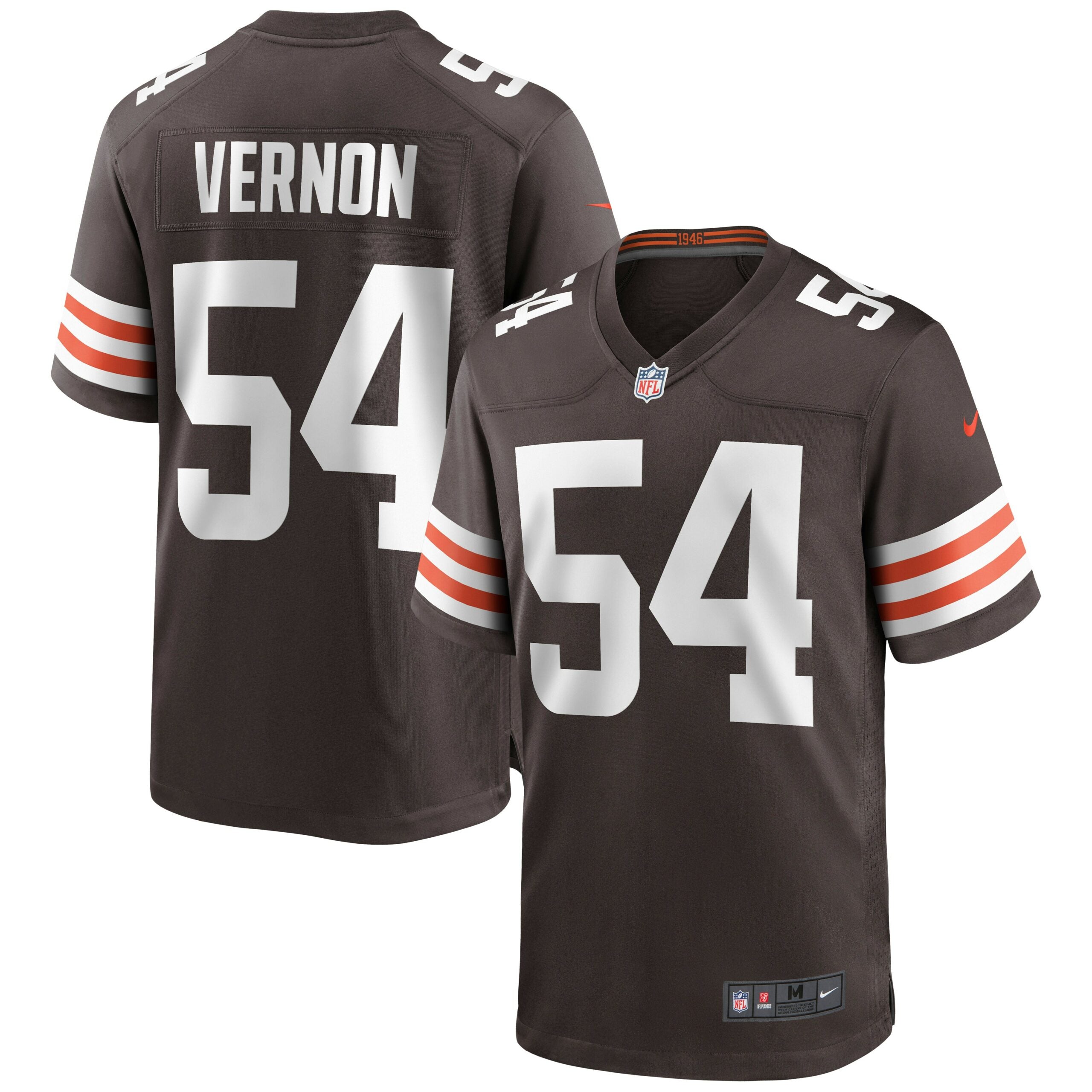 Olivier Vernon Cleveland Browns Game Jersey - Brown