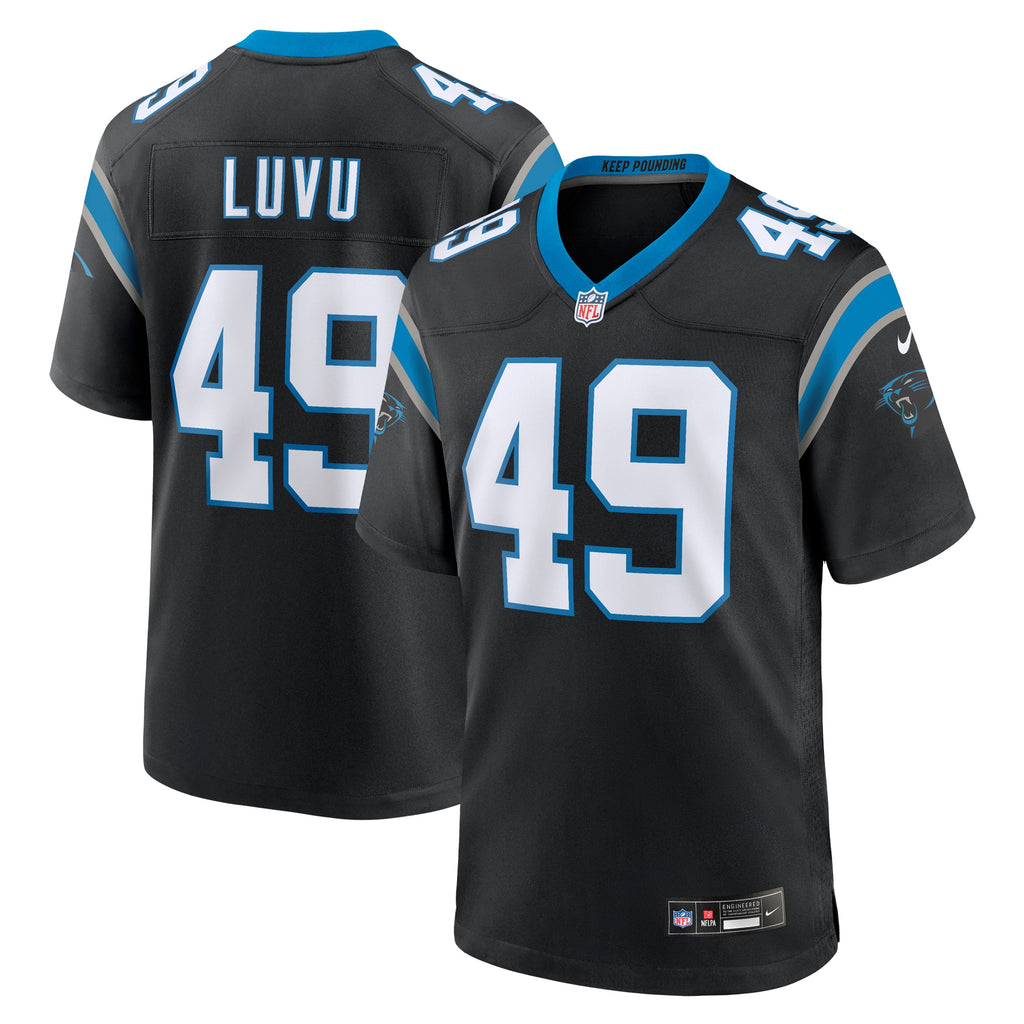 Frankie Luvu Carolina Panthers Team Game Jersey - Black
