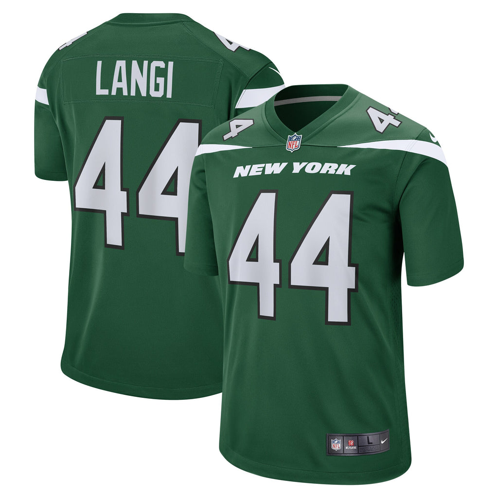 Harvey Langi New York Jets Game Jersey - Gotham Green