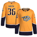 Cole Smith Nashville Predators Home Primegreen Authentic Pro Jersey - Gold