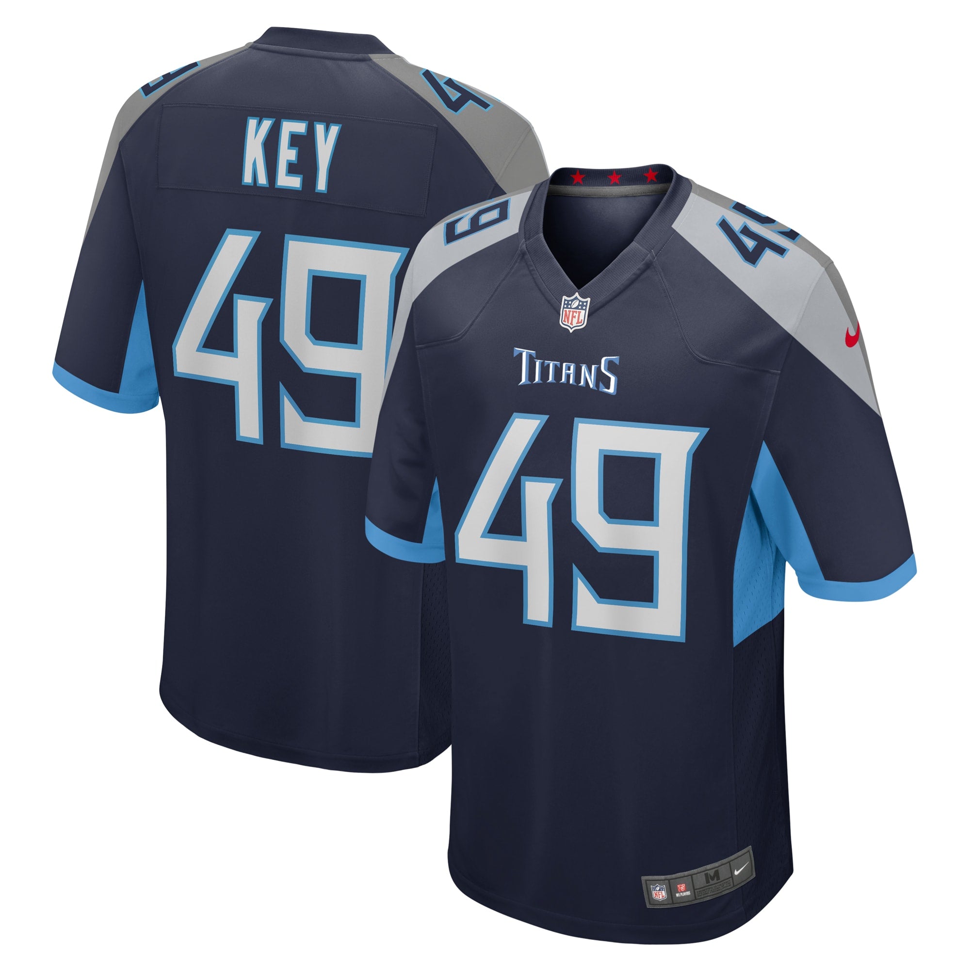 Arden Key Tennessee Titans Game Player Jersey - Navy