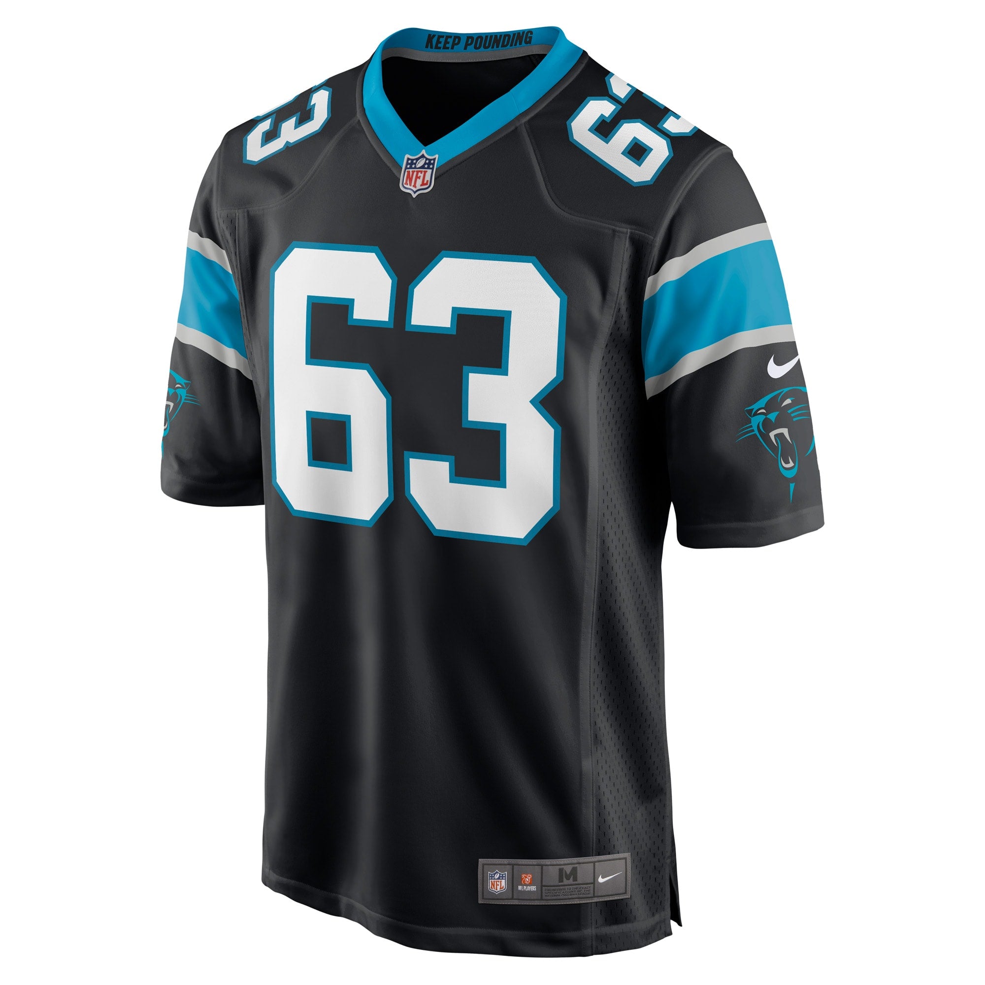 Austin Corbett Carolina Panthers Game Jersey - Black