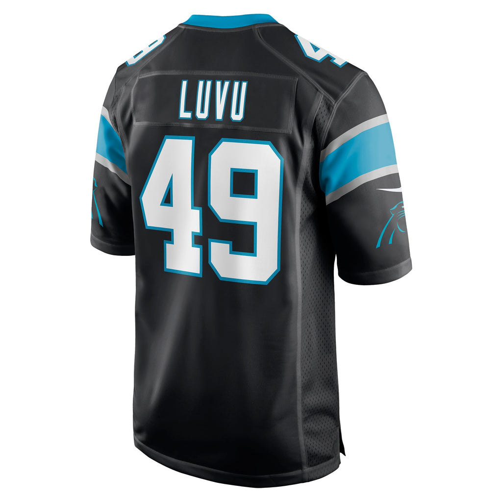 Frankie Luvu Carolina Panthers Game Jersey - Black
