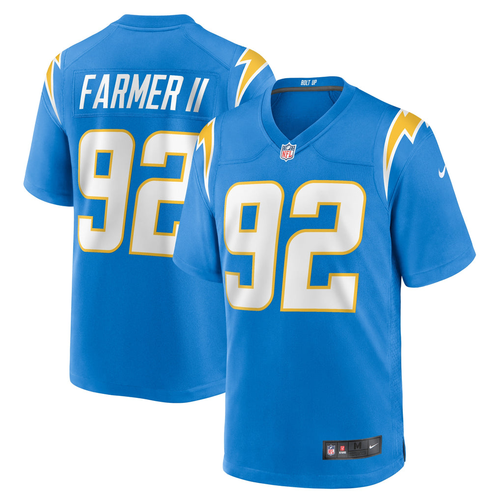 Andrew Farmer Los Angeles Chargers Team Game Jersey - ?Powder Blue