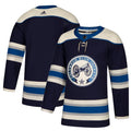 Columbus Blue Jackets Authentic Alternate Blank Jersey - Navy