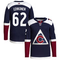 Artturi Lehkonen Colorado Avalanche 2018/19 Alternate Primegreen Authentic Pro Jersey - Navy