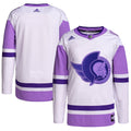 Ottawa Senators Hockey Fights Cancer Primegreen Authentic Blank Practice Jersey - White/Purple