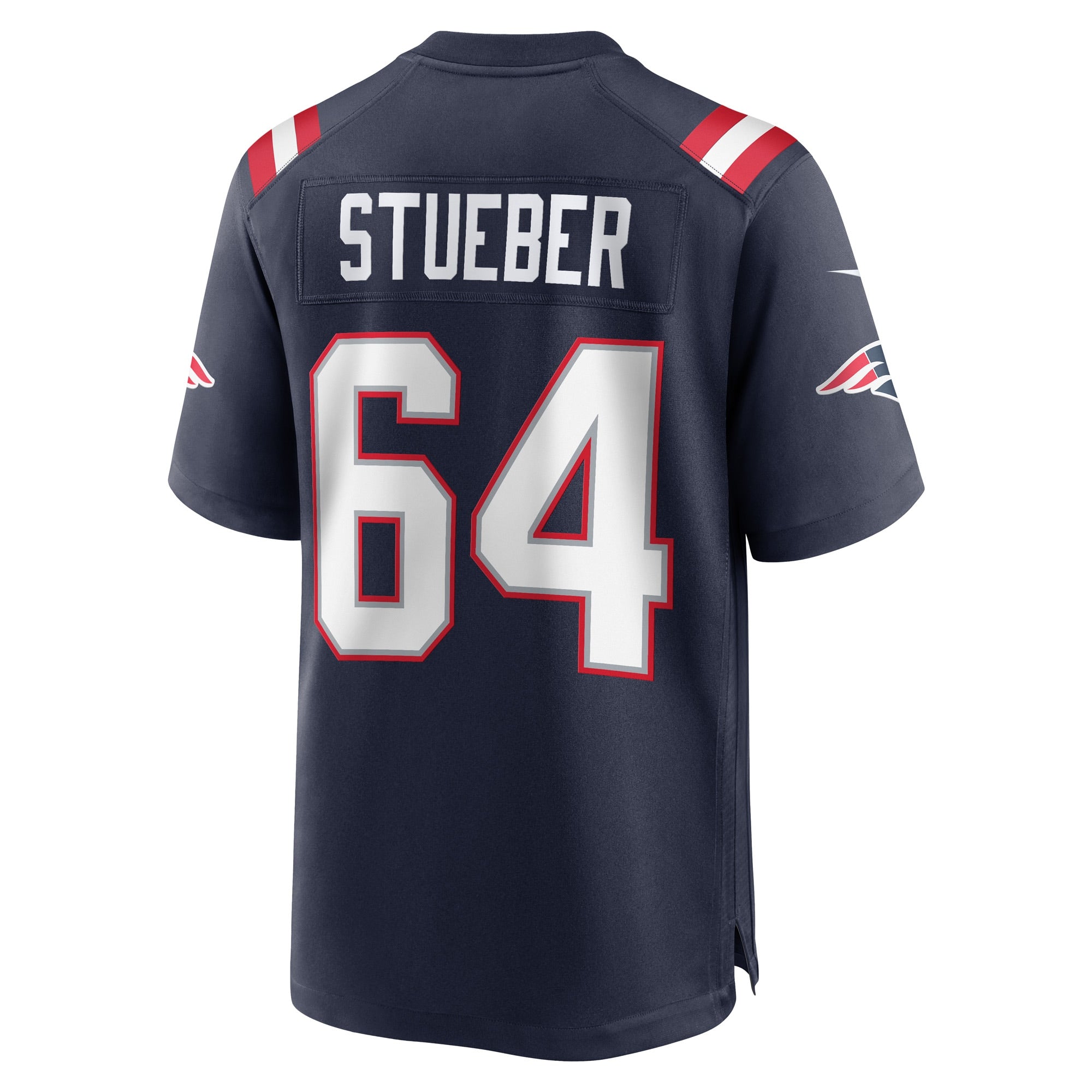 Andrew Stueber New England Patriots Game Player Jersey - Navy