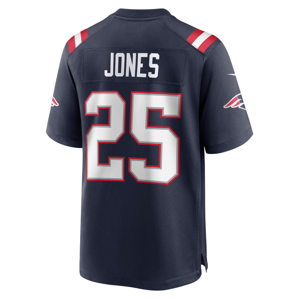 Marcus Jones New England Patriots Game Player Jersey - Navy