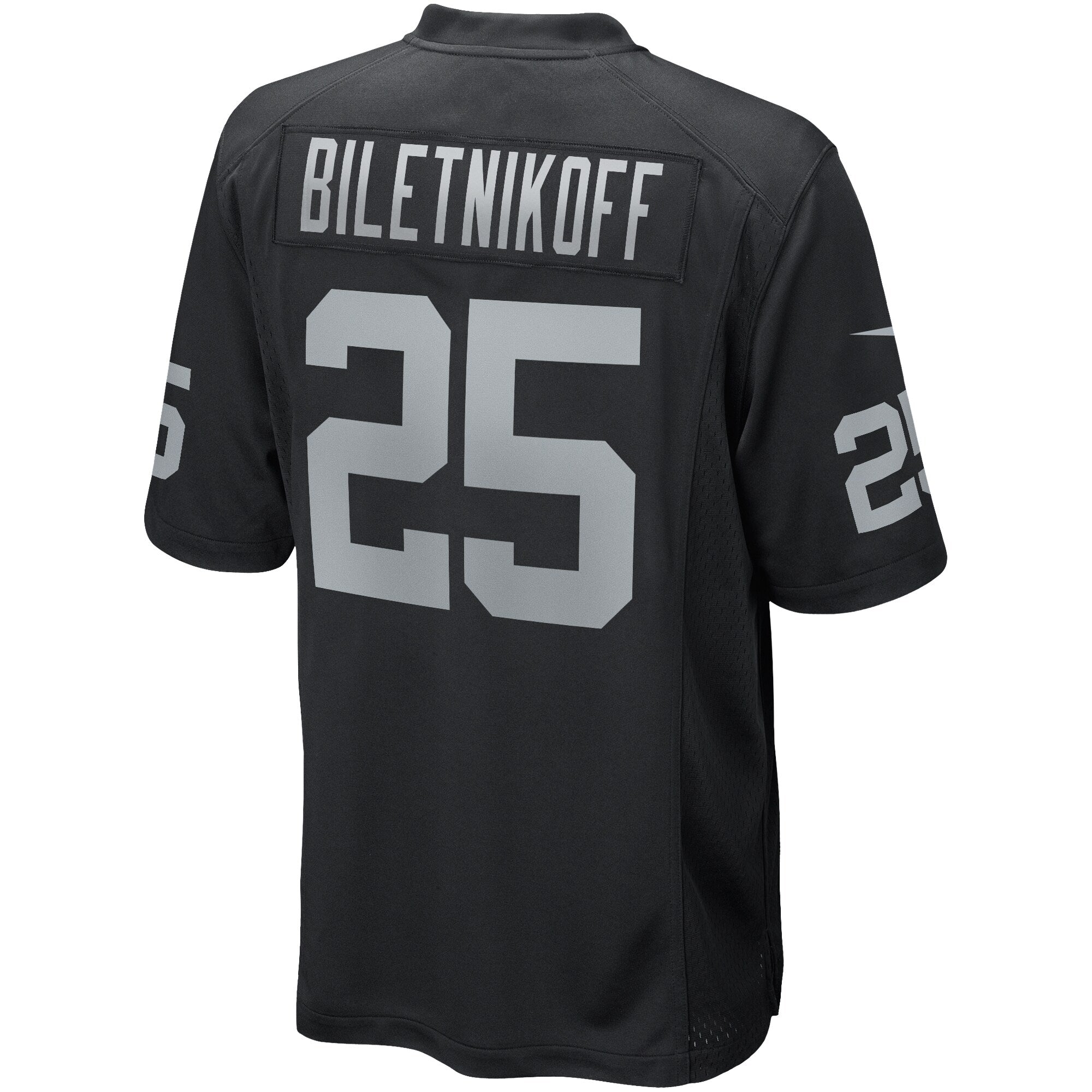 Fred Biletnikoff Las Vegas Raiders Game Retired Player Jersey - Black