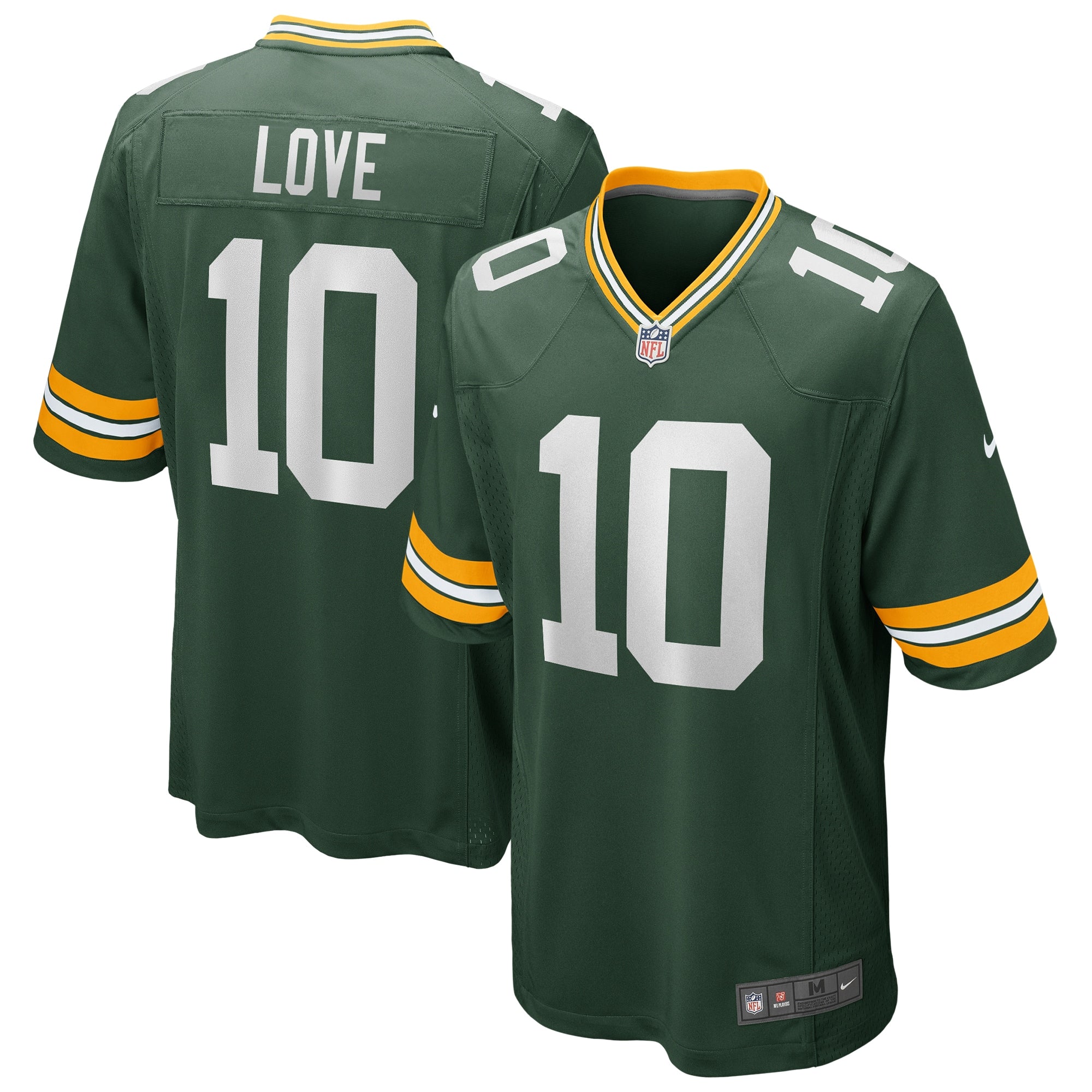 Jordans Love Green Bay Packers Player Game Jersey - Green