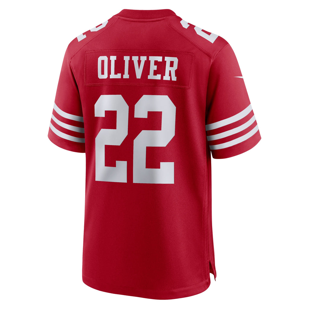 Isaiah Oliver San Francisco 49ers Game Player Jersey - Scarlet