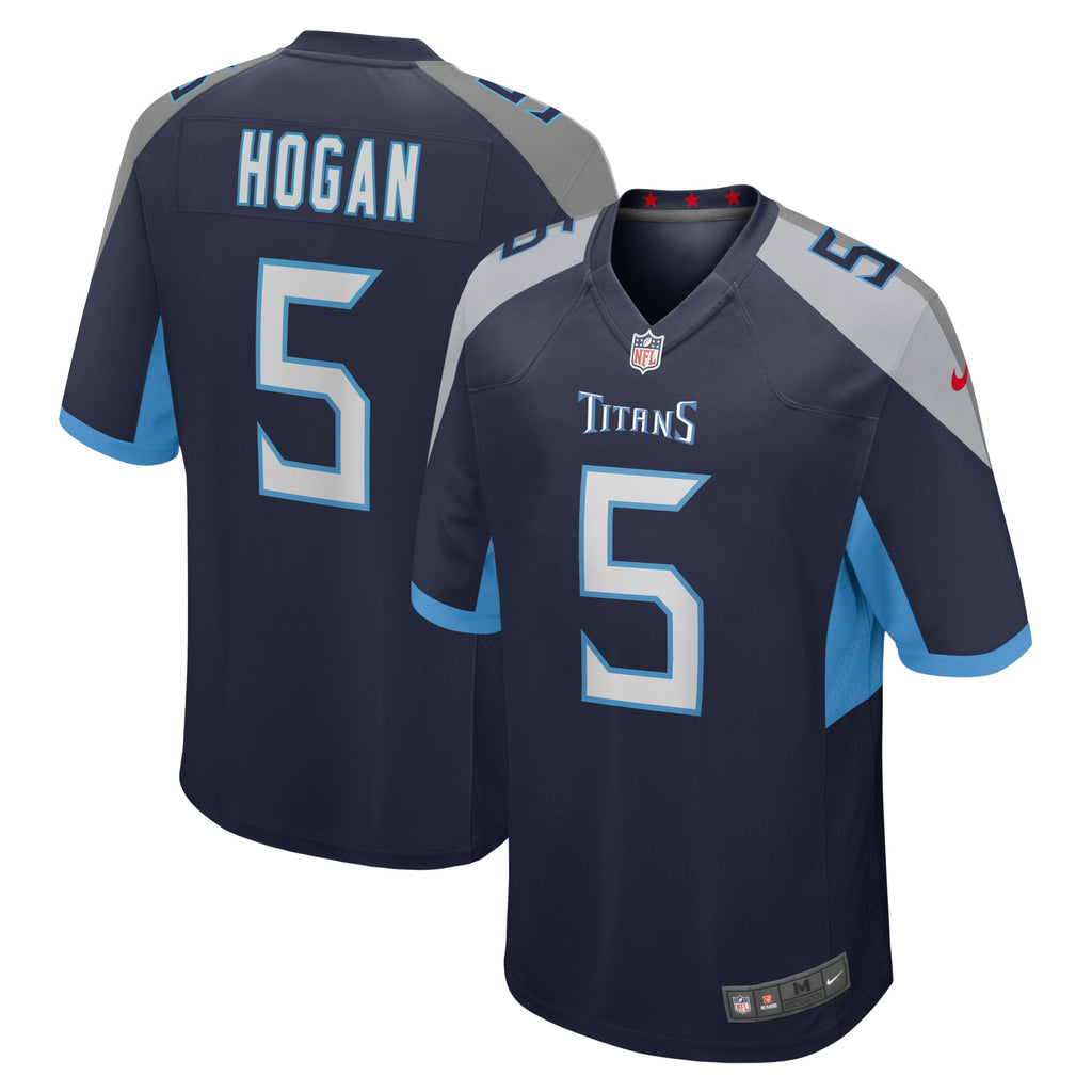 Kevin Hogan Tennessee Titans Home Game Player Jersey - Navy