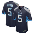 Kevin Hogan Tennessee Titans Home Game Player Jersey - Navy