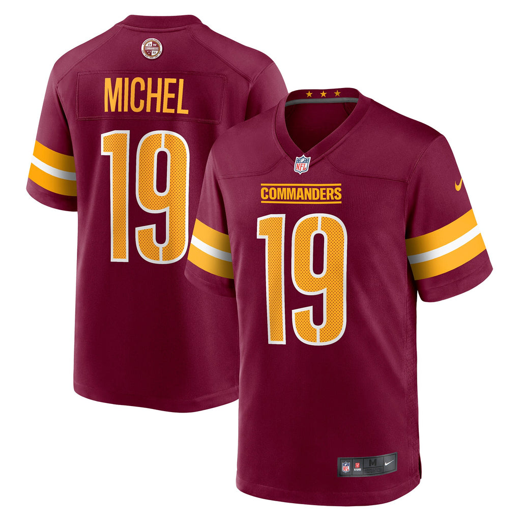 Marken Michel Washington Commanders Game Jersey - Burgundy