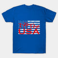 American Flag Gymnastics T-Shirt Usa Tumbling Team T-Shirt
