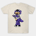 Dinger Triceratops Mascot Colorado Purple T-Shirt