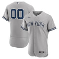 New York Yankees Road Authentic Custom Jersey - Gray