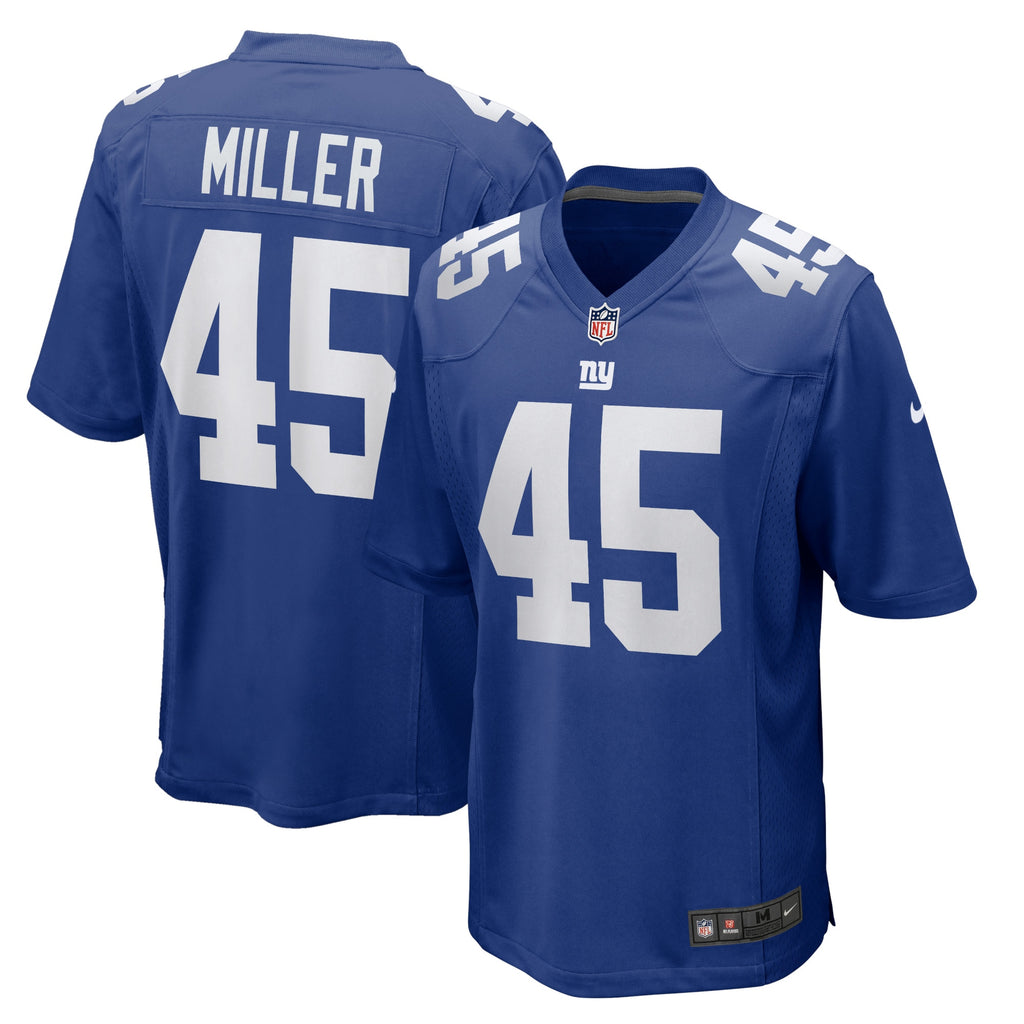 Dre Miller New York Giants Home Game Player Jersey - Royal
