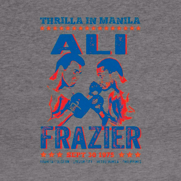 Thrilla In Manila Ali V'S Frazier Vintage Hoodie