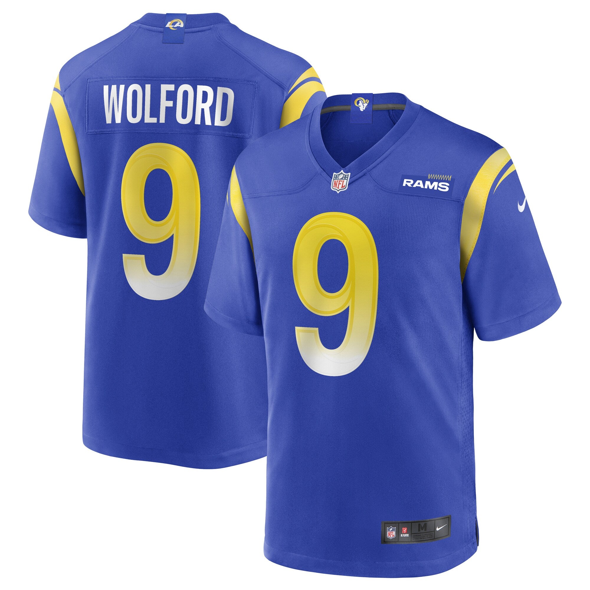 John Wolford Los Angeles Rams Game Jersey - Royal