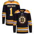 Jeremy Swayman Boston Bruins Home Primegreen Authentic Pro Jersey - Black