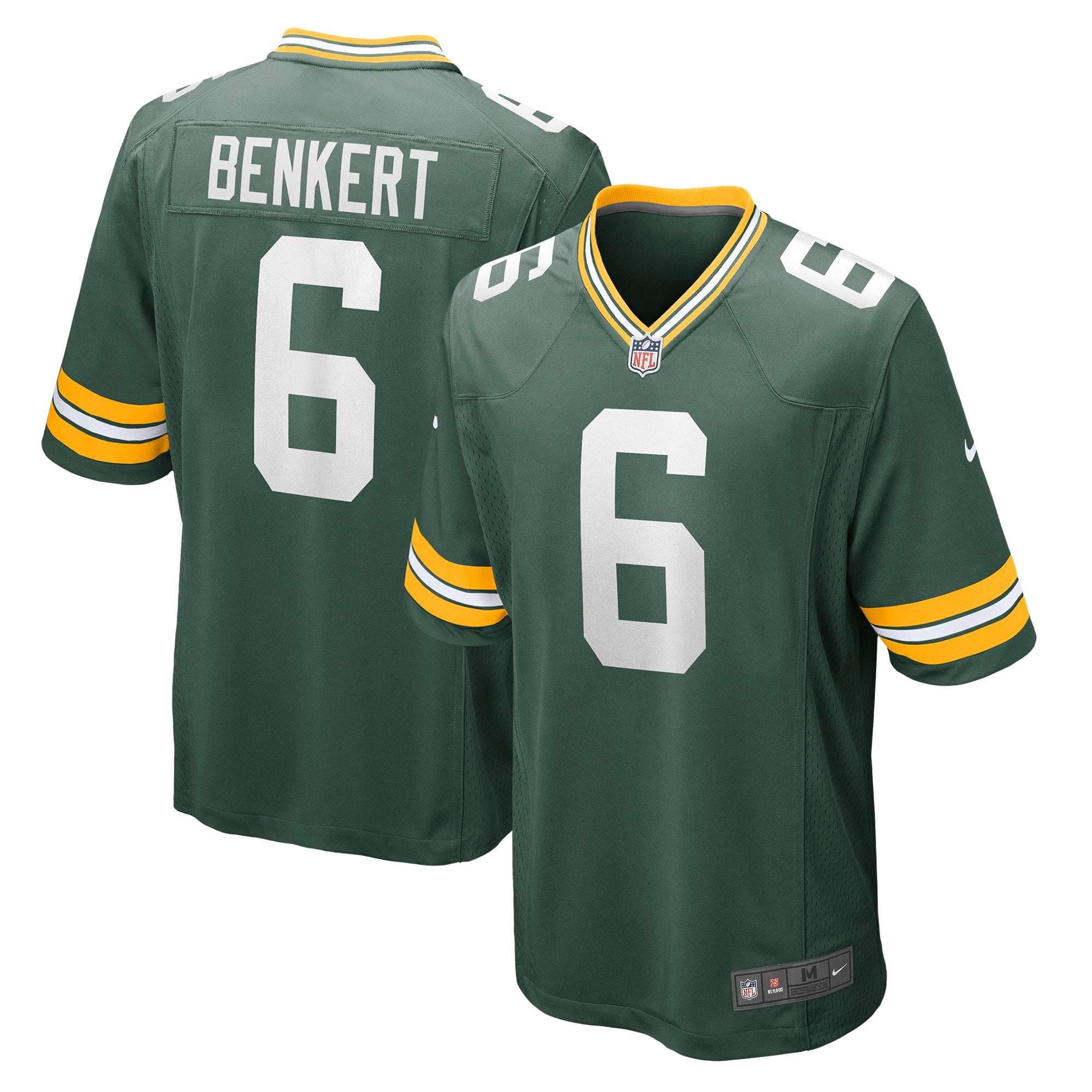 Kurt Benkert Green Bay Packers Player Game Jersey - Green