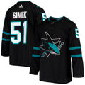 Radim Simek San Jose Sharks Alternate Authentic Jersey - Black