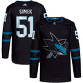 Radim Simek San Jose Sharks Alternate Primegreen Authentic Pro Jersey - Black