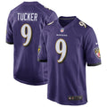 Justin Tucker Baltimore Ravens Game Jersey - Purple