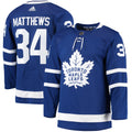 Auston Matthews Toronto Maple Leafs Home Primegreen Authentic Pro Player Jersey - Blue