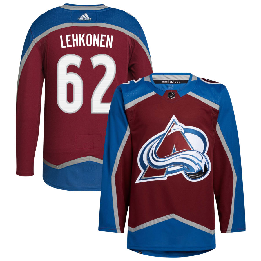 Artturi Lehkonen Colorado Avalanche Home Primegreen Authentic Pro Jersey - Burgundy
