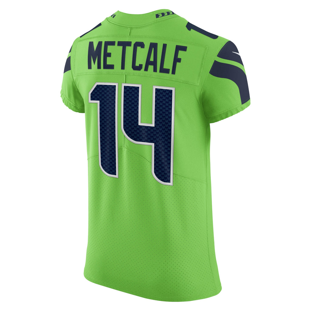DK Metcalf Seattle Seahawks Alternate Vapor Elite Player Jersey - Neon Green