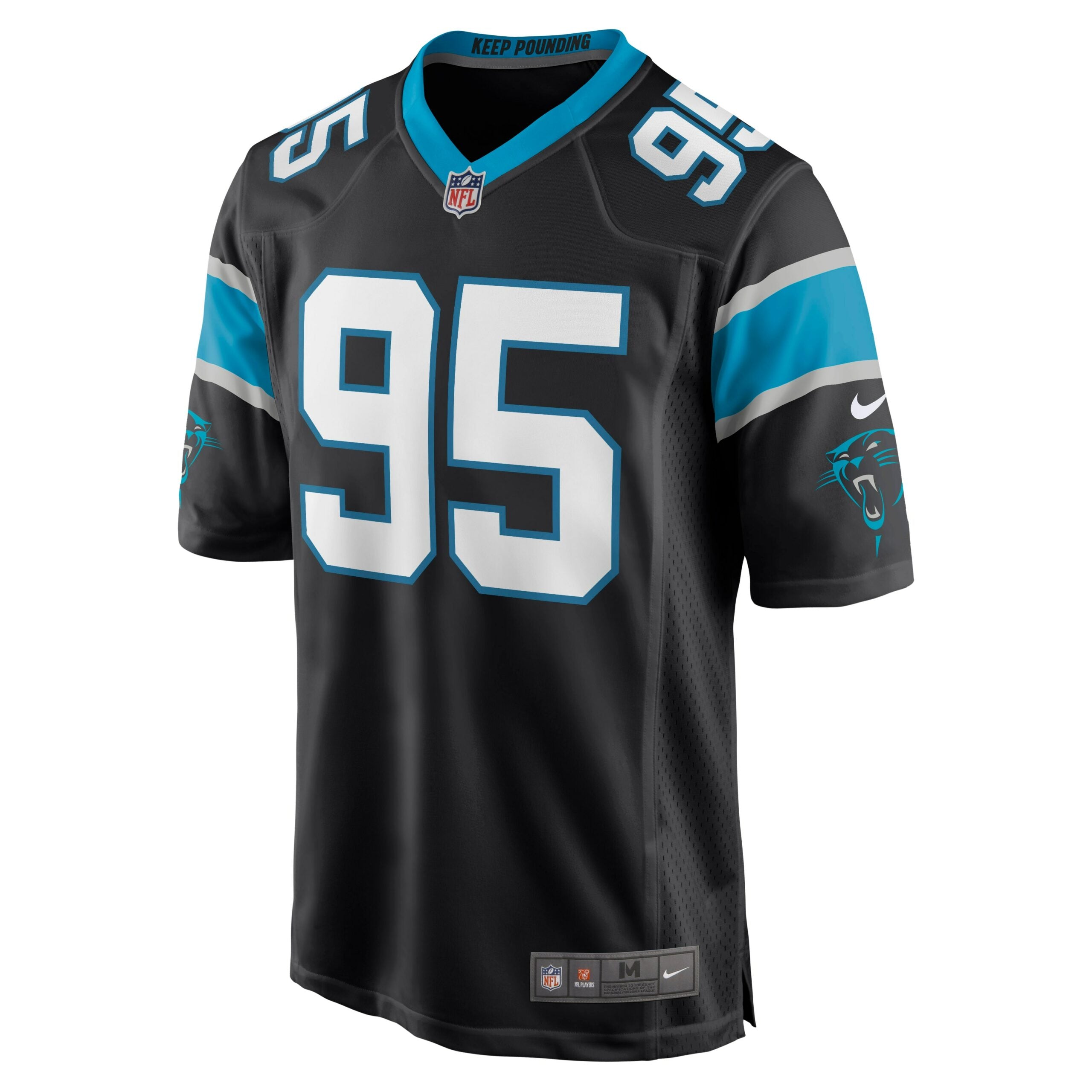 Derrick Brown Carolina Panthers Player Game Jersey - Black
