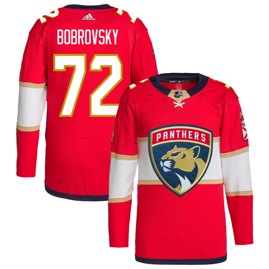 Sergei Bobrovsky Florida Panthers Home Primegreen Authentic Pro Jersey - Red
