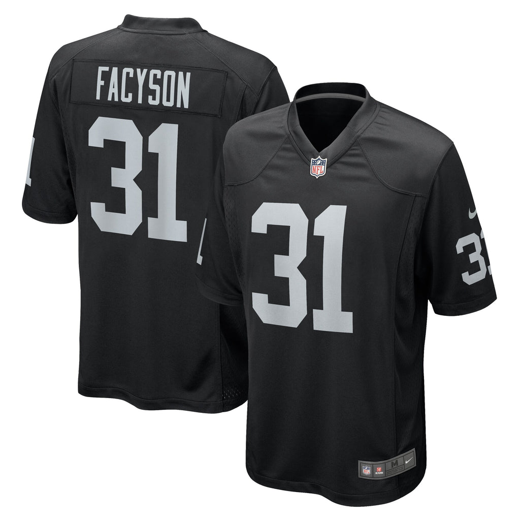 Brandon Facyson Las Vegas Raiders Team Game Jersey - ?Black