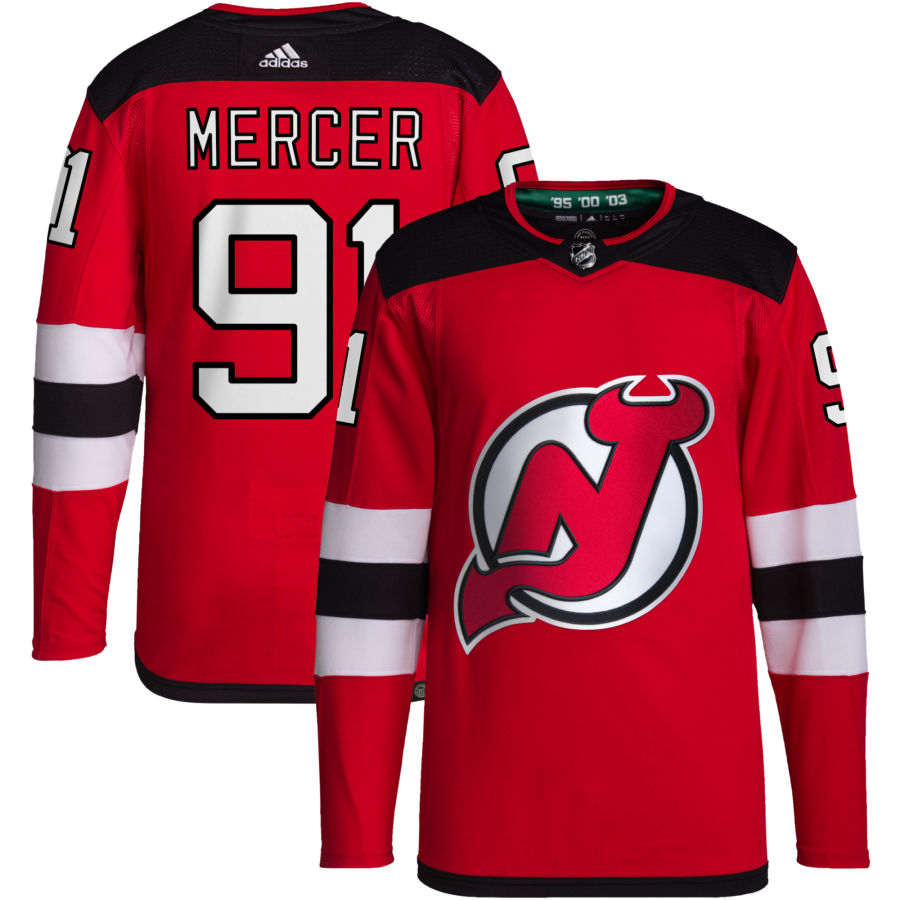 Dawson Mercer New Jersey Devils Home Primegreen Authentic Pro Jersey - Red