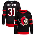 Anton Forsberg Ottawa Senators Home Primegreen Authentic Pro Jersey - Black