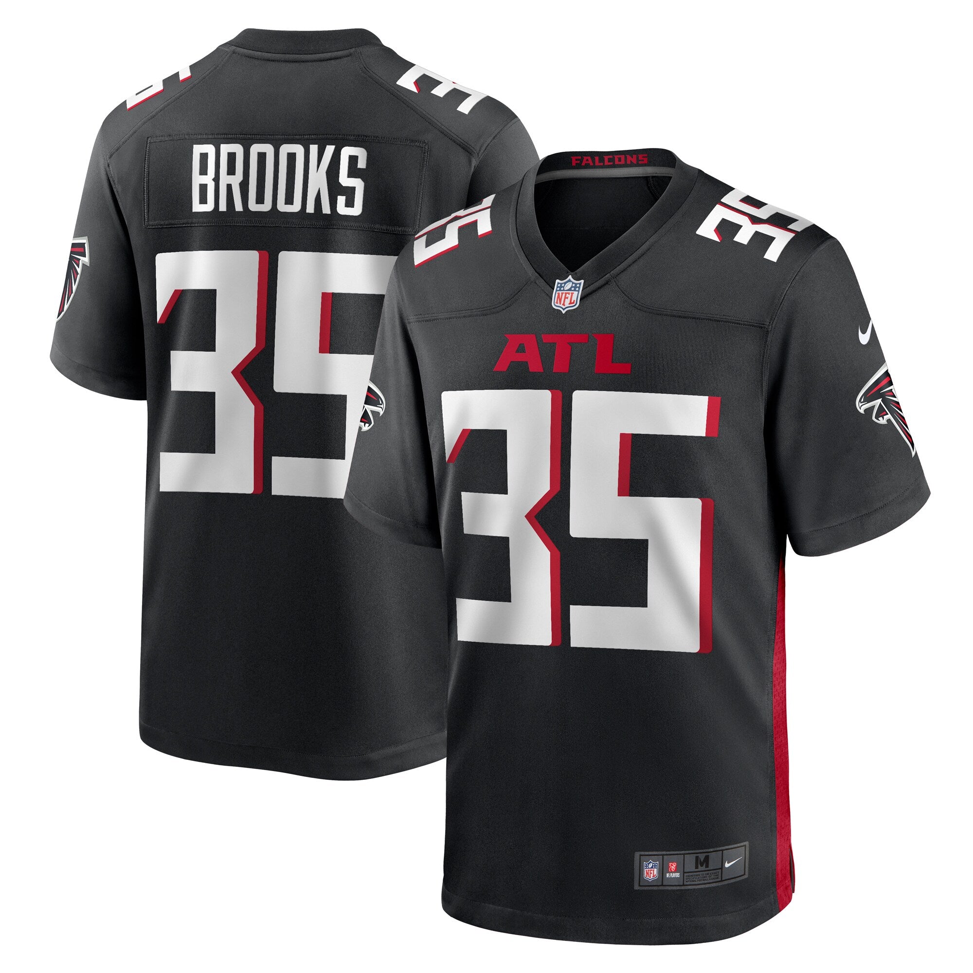 Natrone Brooks Atlanta Falcons Team Game Jersey - ?Black