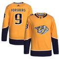 Filip Forsberg Nashville Predators Home Primegreen Authentic Pro Jersey - Gold